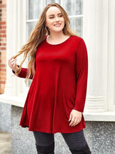plus Size Tunic Tops Long Sleeve Shirts for Women Swing Flowy Loose Fit Clothes for Leggings